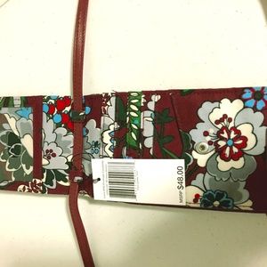 Crossbody, Envelope Wallet, Bordeaux Blooms